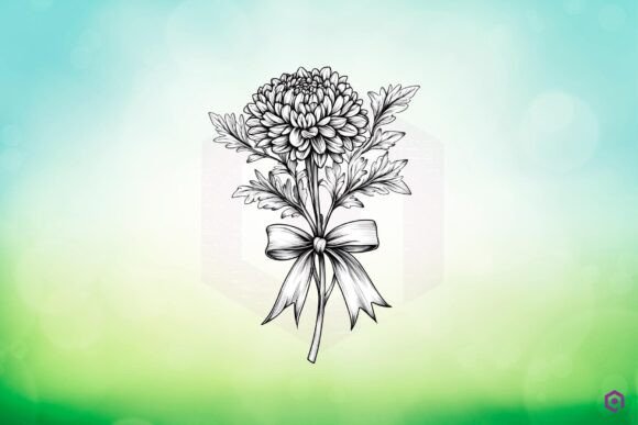 Chrysanthemum Flowers Birthday Month Graphics