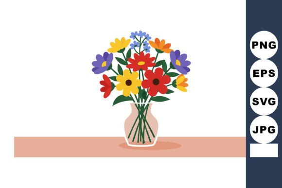 Colorful Bouquet of Flowers with Yellow