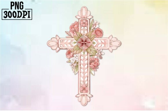 Cross Pink Ribbon Flowers Clipart 16 Review