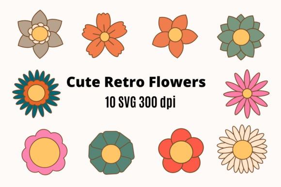 Cute Retro Flowers