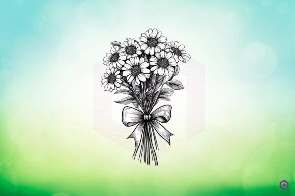 Daisy Flowers Birthday Month Graphics