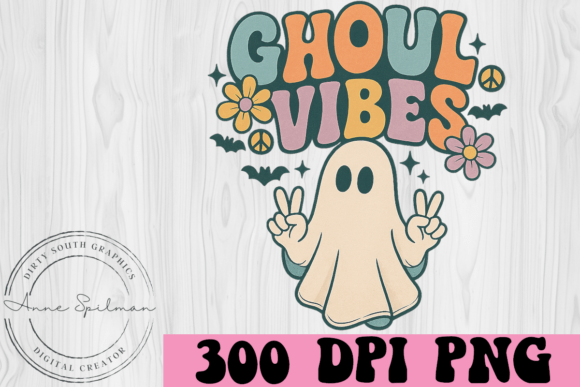 Ghoul Vibes Ghost Flowers Graphics for Editorial and Web Use