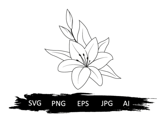 Lily Flowers Graphics for Digital Sellers